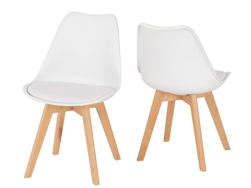 Bendal Dining Chair in White (2 Pack)