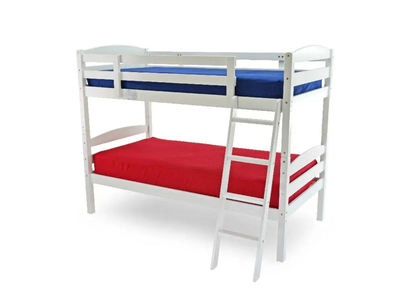 Mode wooden Bunk Bed in White