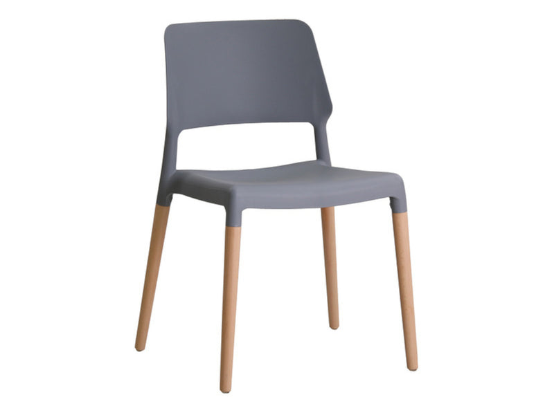 Riva Dining Chair in Grey (2 Pack)