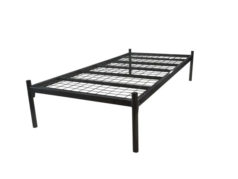 Platoon Mesh Metal Bed Frame in Black (Heavy Duty)