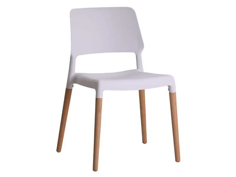 Riva Dining Chair in White (2 Pack)